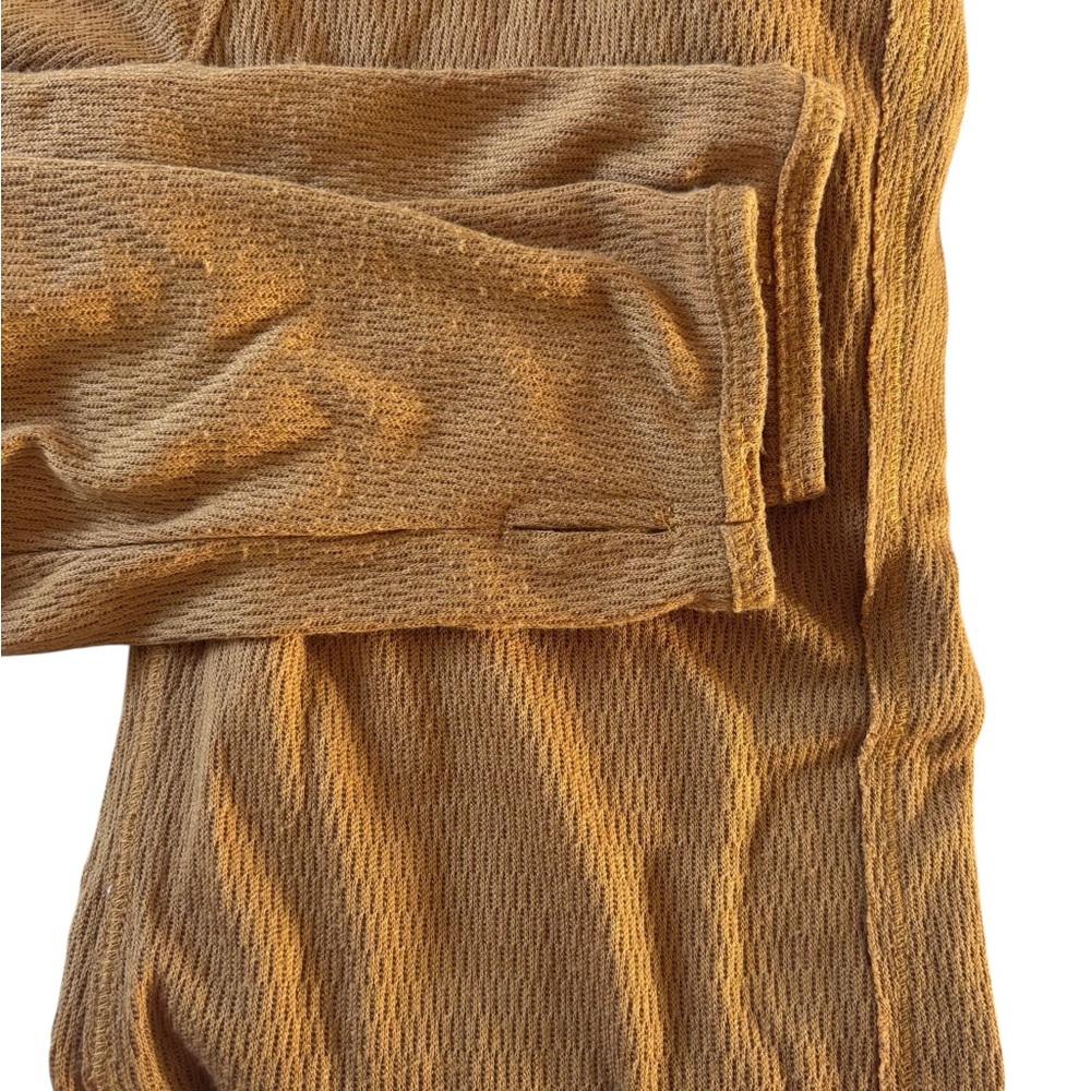 Free People Mustard Long Sleeve Bodysuit - Picture 5 of 6